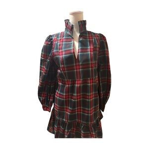 Tuckernuck Highland Tartan Palmerston Dress XS NWT Plaid Holiday Party Mini